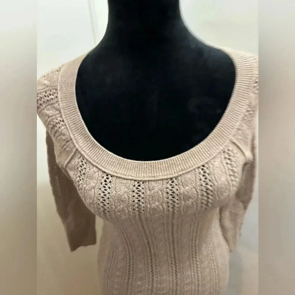 American Eagle Outfitters cable knit scoop neck sweater extra small